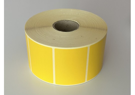 Etikety na kotúči 50x70 mm (VxŠ), žlté, 1000 ks, 40, IN