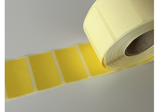 Etikety na kotúči 30x50 mm (VxŠ), žlté, 1500 ks, 40, IN
