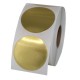 Etikety na kotúči 25x25 mm (VxŠ), zlaté, 3000 ks, 40, IN, kruh