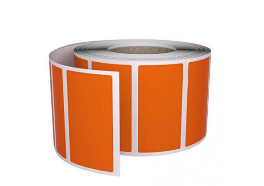Etikety na kotúči 50x70 mm (VxŠ), oranžové, 2000 ks, 76, OUT