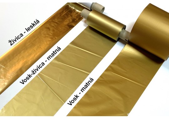 Armor TTR páska 73x300m WA-C zlatá matná OUT vosk