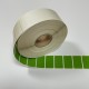 Etikety na kotúči 22x37 mm (VxŠ), zelené plastové, 3000 ks, 40, IN