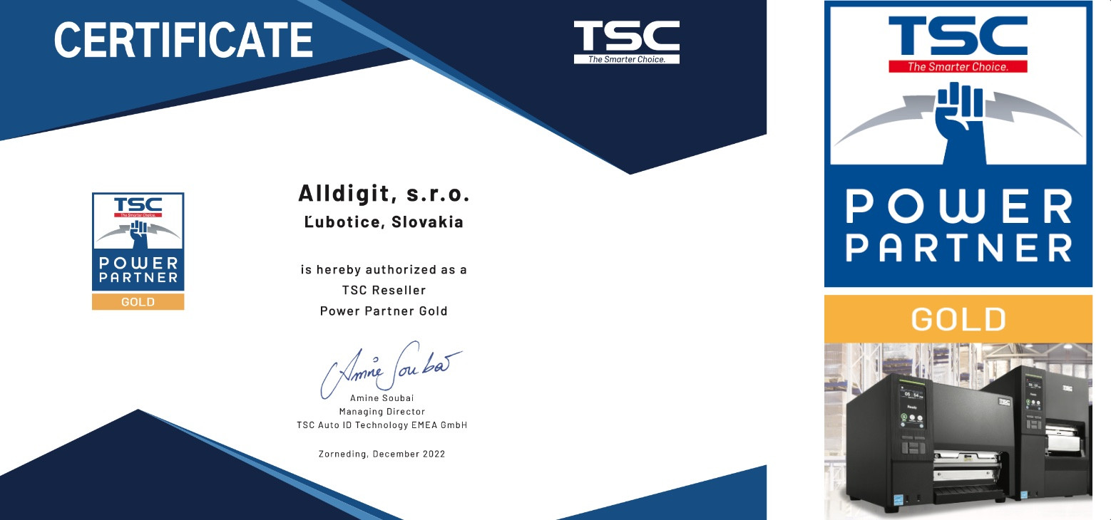 Alldigit TSC Gold Partner
